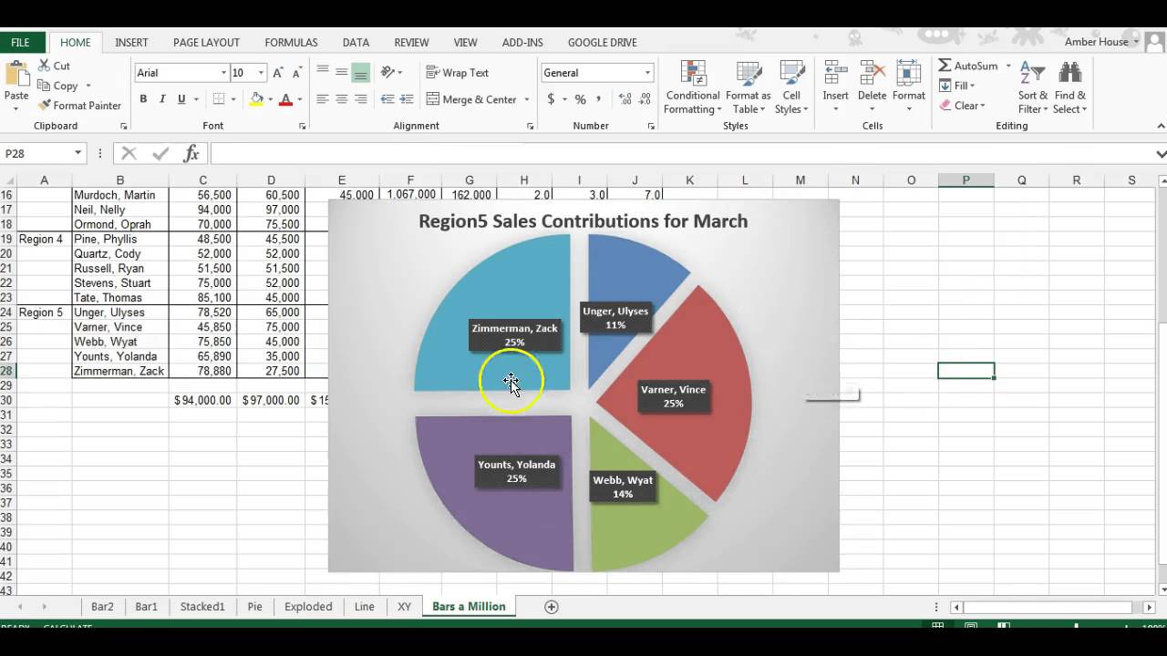 How To Explode Pie Chart In Excel 2013