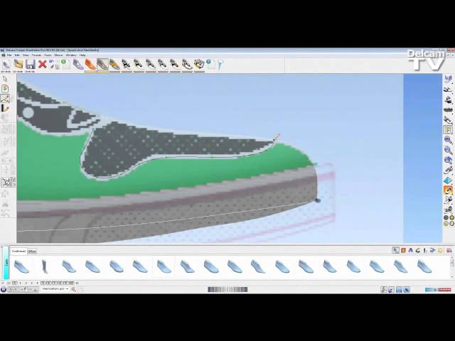 3D Shoe Design Software - Trace 2D JPEG Images Onto Your 3D Digital Last class=
