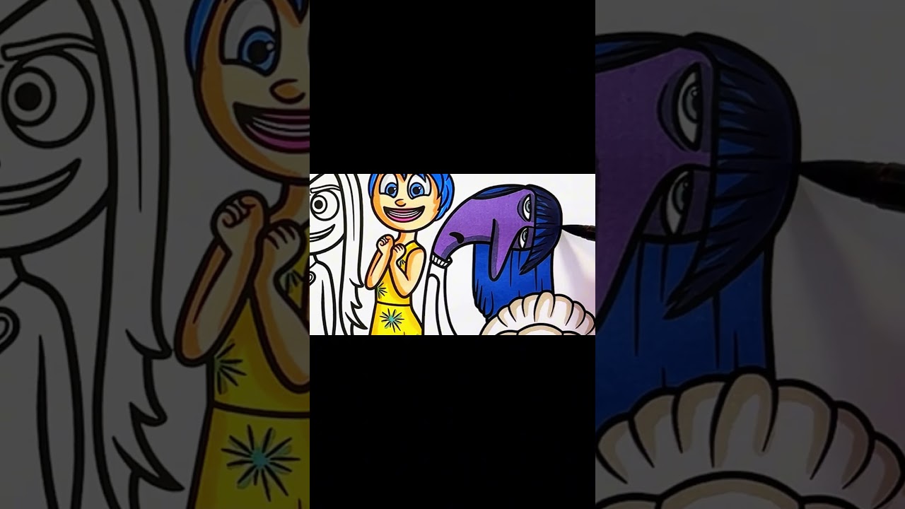 Inside Out 3 Coloring Pages /Fanmade Emotion Love