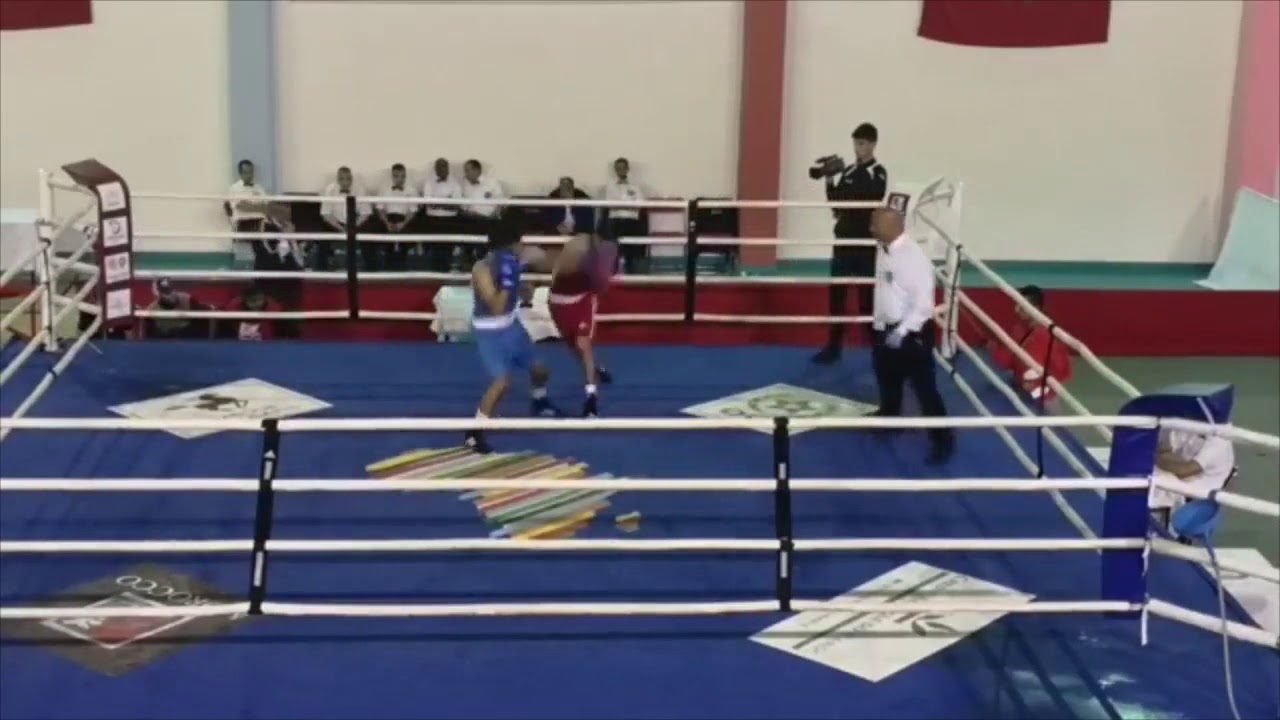 Boxe Demi Final Senior/Khayour Badr Eddine Vs Aataqni Abdelhaq