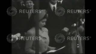 1947 ROYAL: Princess Elizabeth and Lt Philip Mountbatten arrive in Clydebank to launch the ship