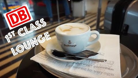 A look inside German DB (Deutsche Bahn) 1st Class Lounge - Frankfurt Station *SOLO FEMALE TRAVEL*