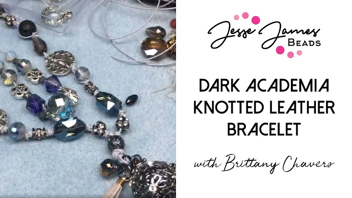 Create A Knotted Leather Academia Bracelet with Br...