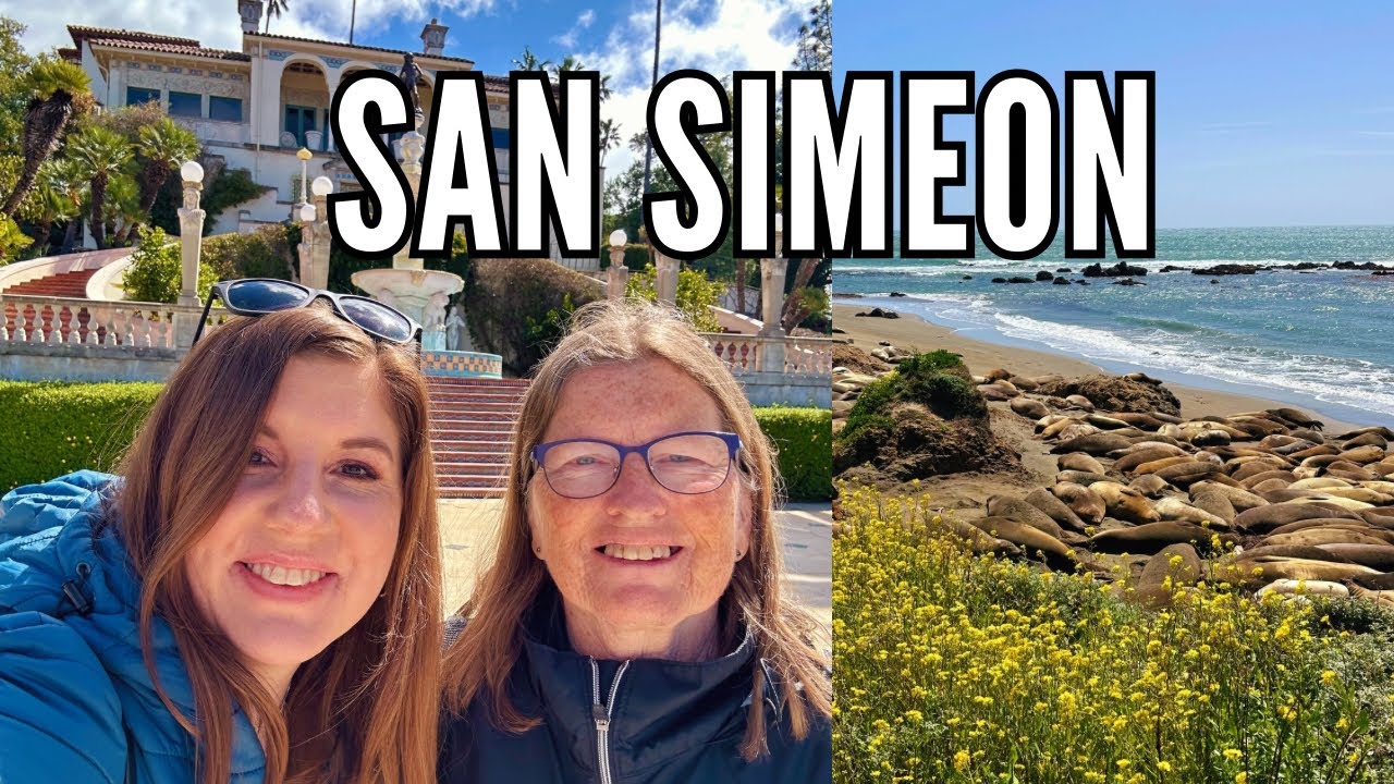 SAN SIMEON, CALIFORNIA - Hearst Castle tour and Elephant Seals 🦭💕