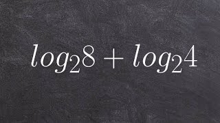 Algebra 2 - Evaluate a Logarithmic Expression Using Properties of Logarithms