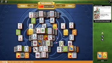 Microsoft Mahjong Daily Challenge November 7th 2021 | Golden Tiles - Medium