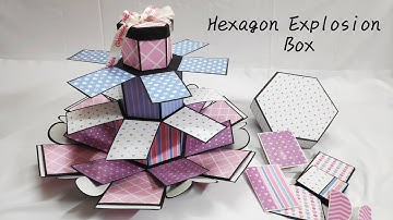 Explosion Box For Beginners | How To Make Explosion Box | Hexagon Tower Explosion Box Tutorial