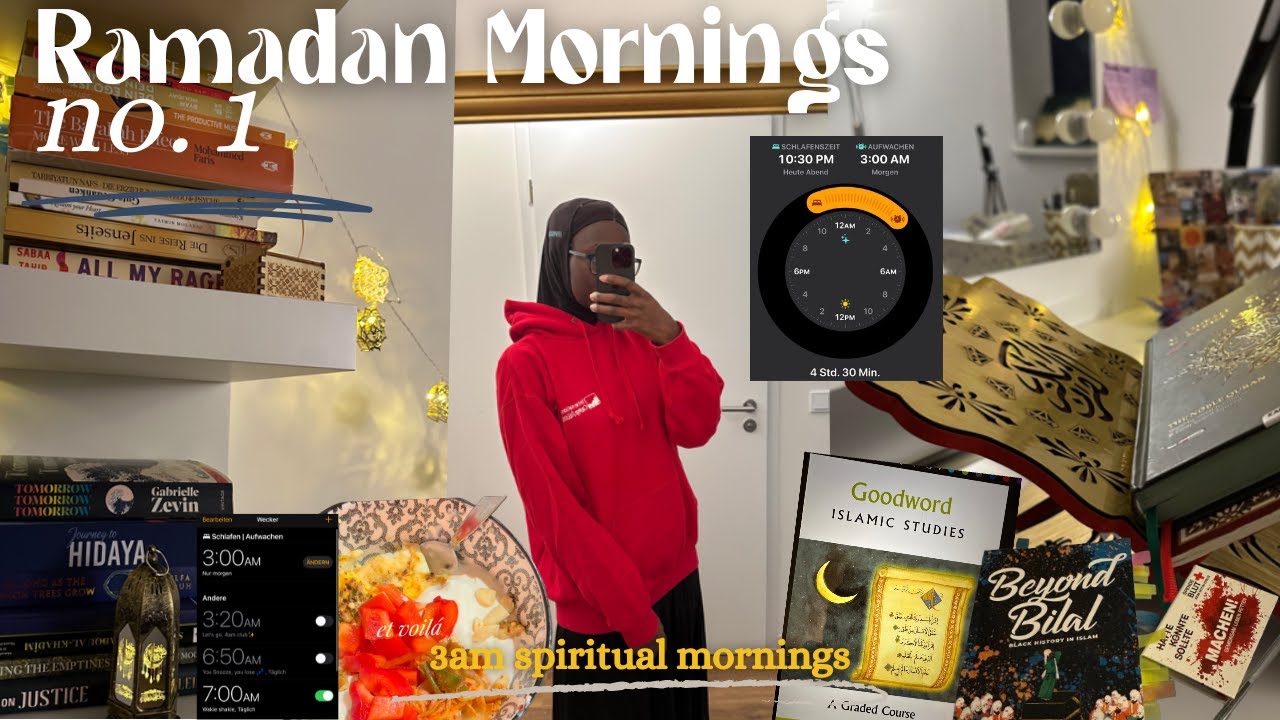 3 AM Ramadan Morning Routine | suhoor, hydration tips, quran and reading✨