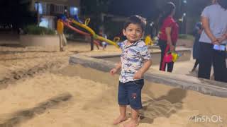 Avi enjoyed his sand park experience!!