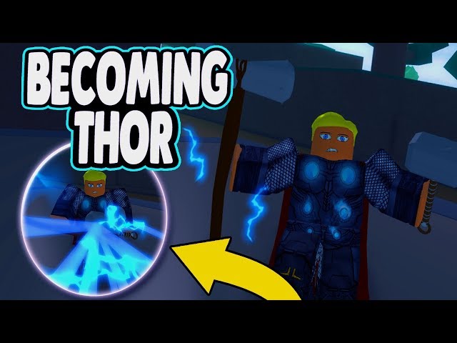 Roblox - MOD conheci o THOR!! 