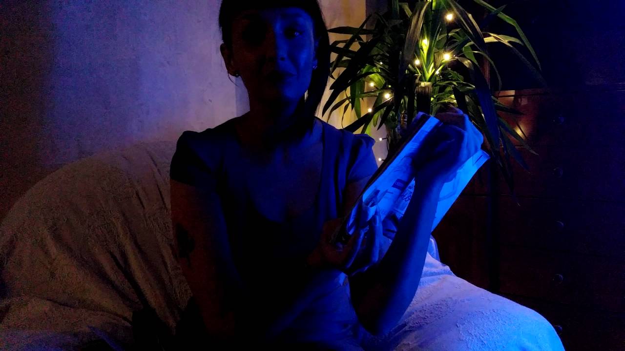 4K Page flipping with finger licking and softly speaking ASMR