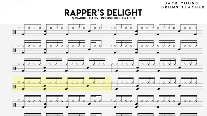 Rappers Delight Drums version - Drums performance video thumbnail