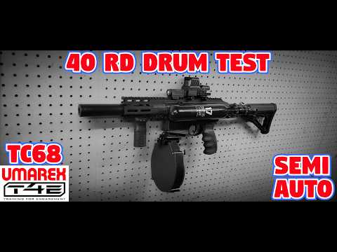 Umarex T4E TC68 HDC68 40 rd Drum Mag Semi Auto Test