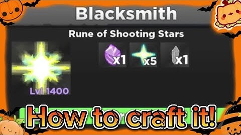 [RPG SIM] How to get the Shooting Stars Rune!