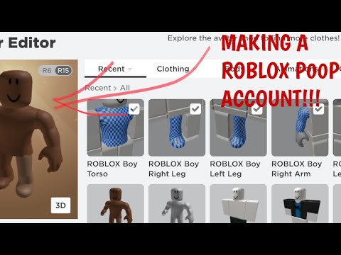 Making A Roblox POOP Account! - YouTube