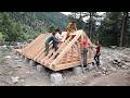 Friends Build a Wood Cabin in Forest in 10 Minutes – TIMELAPSE | Start to Finish by @jeffreywaldman
