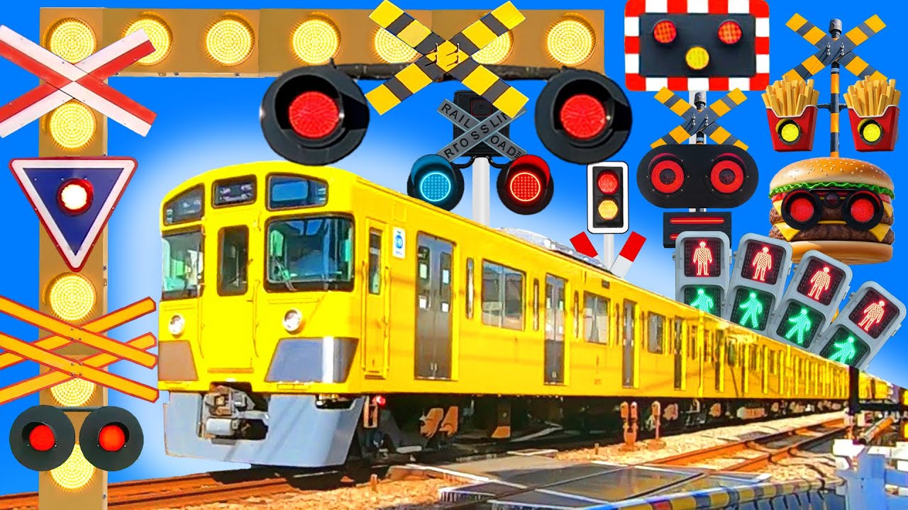 【電車】踏切 アニメ【鉄道 ふみきり】Train & Railroad crossing  西武池袋線