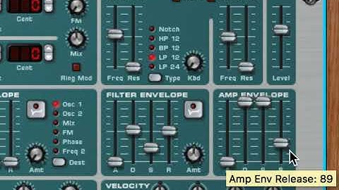 Synthesis: Controllers (Filter Envelope Generators) Supplemental Video Learning
