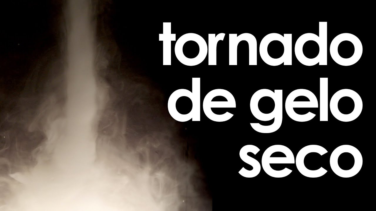 Tornado de GELO SECO (EXPERIÊNCIA de FÍSICA) adivinhação dificil