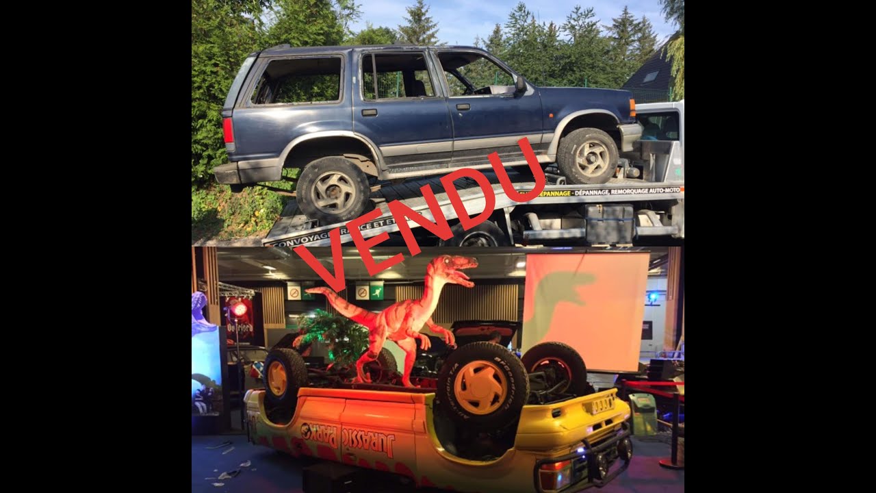 EVENTS LIMITE EDITION - TRANSFORMATION FORD EXPLORER JURASSIC PARK (T-rex Attack)