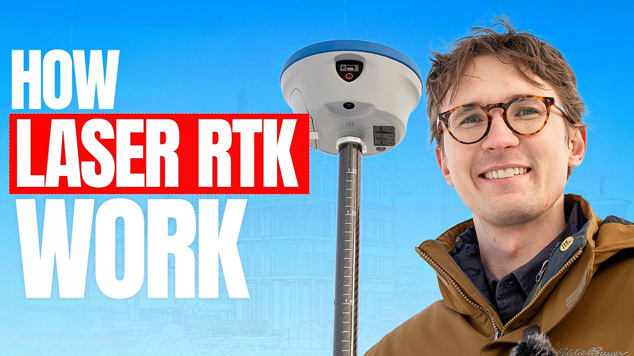 Это самый быстрый способ проведения геодезических работ? Демонстрация лазерной RTK-съемки — геоде...