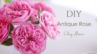100均樹脂粘土でバラの花の作り方。オールドローズ、アンティークローズ、レオナルド・ダ・ヴィンチ。DIY Clay Roses Leonard Da Vinci