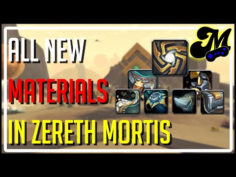 All The New Materials in Zereth Mortis | Shadowlands Patch 9.2