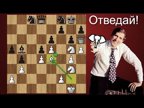 Видео: Блестящая комбинация ФИШЕРА 💎 Роберт Фишер - Оскар Панно ♟ Буэнос-Айрес 1970 ♟ Шахматы