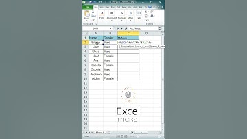 Add Mr. and Miss. in Name in Excel #excel #exceltutorial #exceltips #exceltricks #short #viral