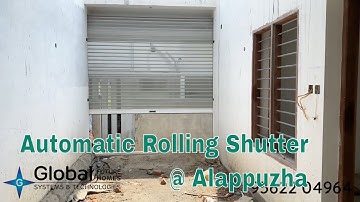 Automatic Residential Rolling Shutter installed @ Kayamkulam, Alappuzha | 📞9562204964