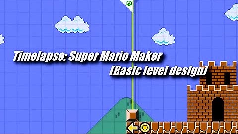 Time-lapse level creation in Super Mario Maker