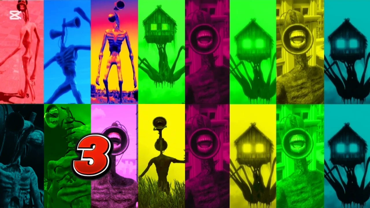 SIREN HEAD: Mega battle and     #sirenhead  #megabattle  #horrorvideo  #foundfootage