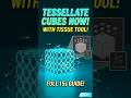 creat circle shapes on cube #3d #artist