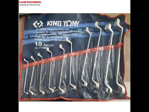 6 32mm bộ hai đầu vòng 10 cái hệ mét Kingtony 1710MR 6 32mm bộ hai đầu vòng 10 cái hệ mét Kingtony 1710MR