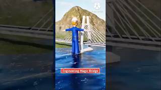 Bridge Without Pillars 😱 | Genius Engineering Explained...#bridge #engineering #sciencefacts