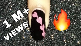 1 minute nail art  | dry marble / needle nail art V7 | nail art tutorials by Sherry