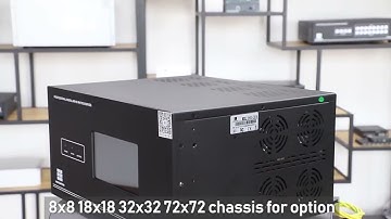 Kensence 8x8/16x16/32x32/72x72 Modular 4k 60hz Seamless video hdbaset hdmi matrix switcher