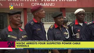 NSCDC Arrests Four Suspected Power Cable Vandals