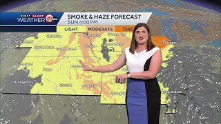 Cool weather continues with better air quality today