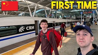 Americans First Time on a Bullet Train in China! | Guangzhou to Shenzhen HighSpeed Train