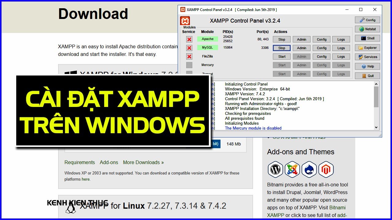 โหลดxampp  Update  Hướng dẫn cài đặt XAMPP học lập trình web PHP và WordPress