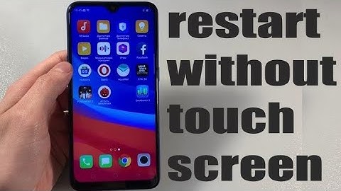 How to restart oppo A5s without touch screen