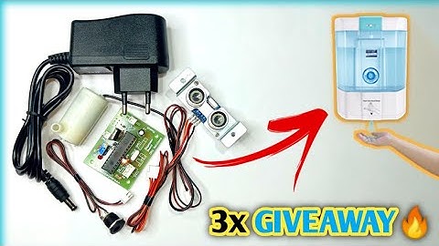 Automatic Hand Snatizer Dispenser Kit Based on Ultrasonic Sensor (DIY) - 3 Giveaways🔥