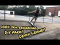 100 skateboarding  diy park  devin leahey
