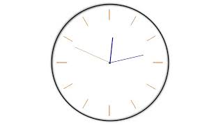 minimalist clock with binaural delta beat 200 hz and 202 hz 12 hours