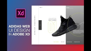 ADIDAS UI Design Adobe XD - Speed Art Tutorial