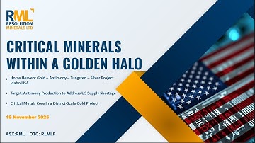 Resolution Minerals Ltd. (OTCQB: RLMLF | ASX: RML): Virtual Investor Conferences