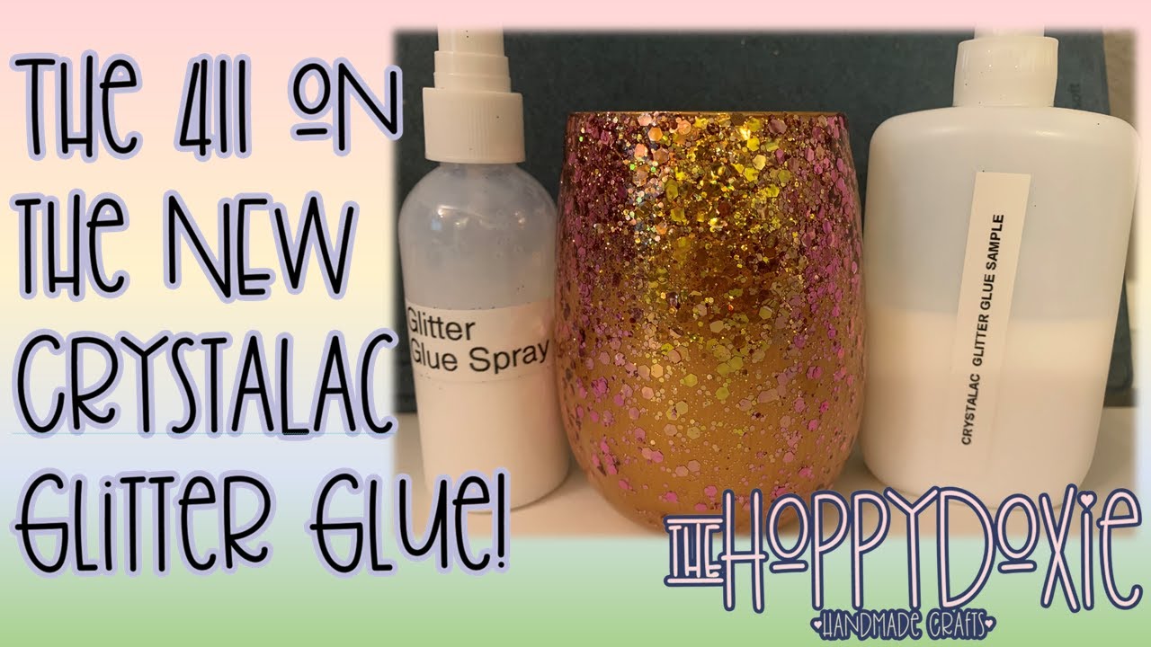 Apply Glitter using Crystalac Glitter Glue 