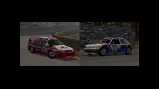 Sega Rally 2 - Cut Evo V Carisma GT and Beta Peugeot 205 Evo 1!