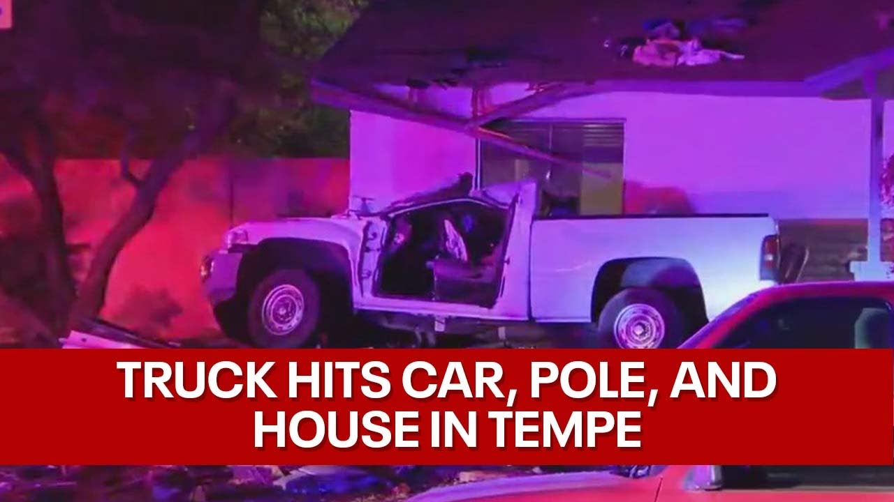 Suspected DUI driver crashed into Tempe home, police say - YouTube